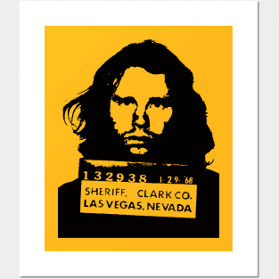 Jim Morrison Mugshot Posters and Art